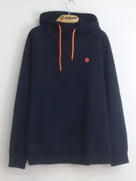 Men's Brand Logo Printed Hoodie,Navy