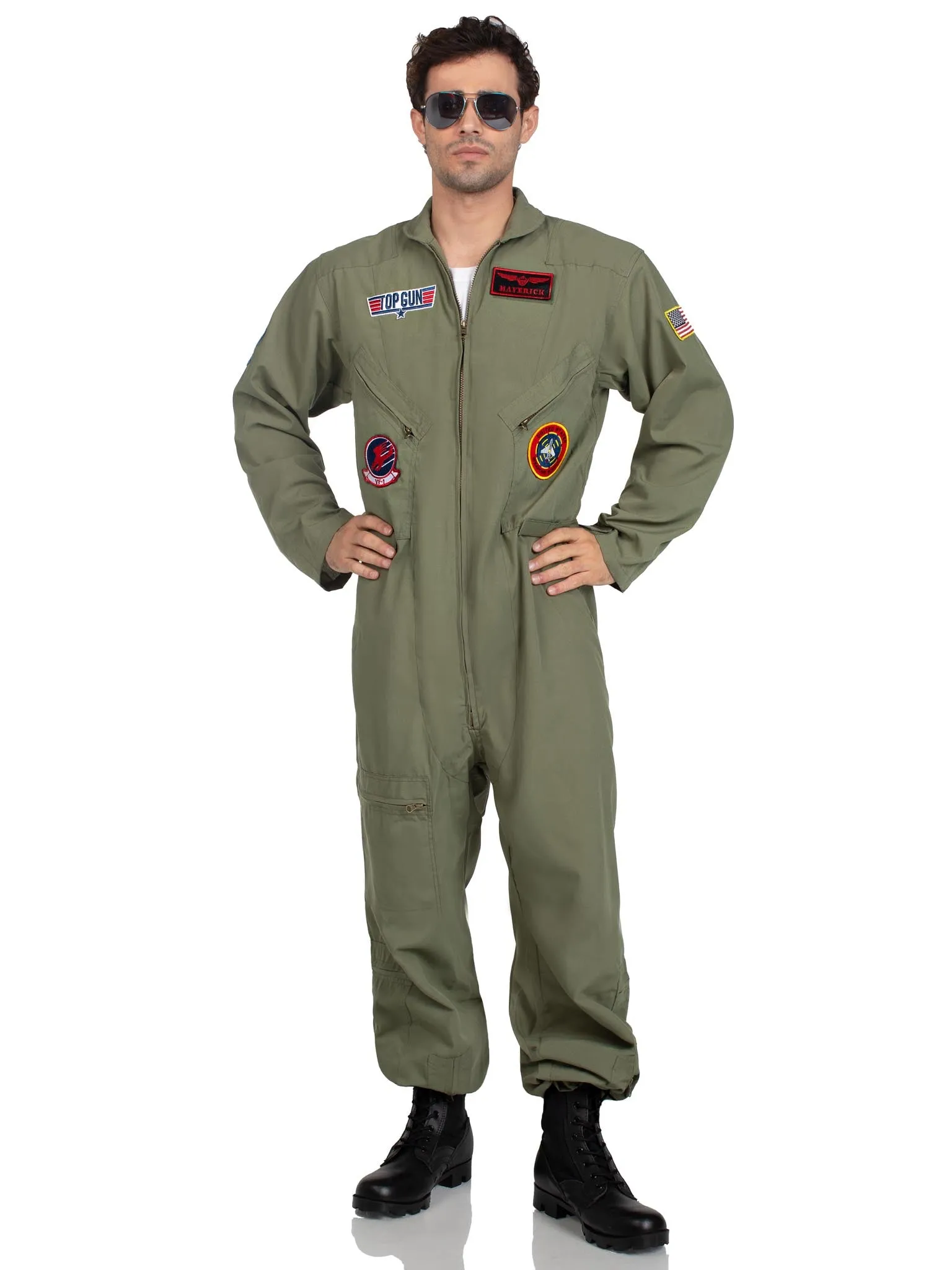 Men's Top Gun Costume Flight Suit