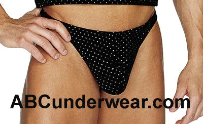 Men's Velour Glitter Thong Clearance Sale