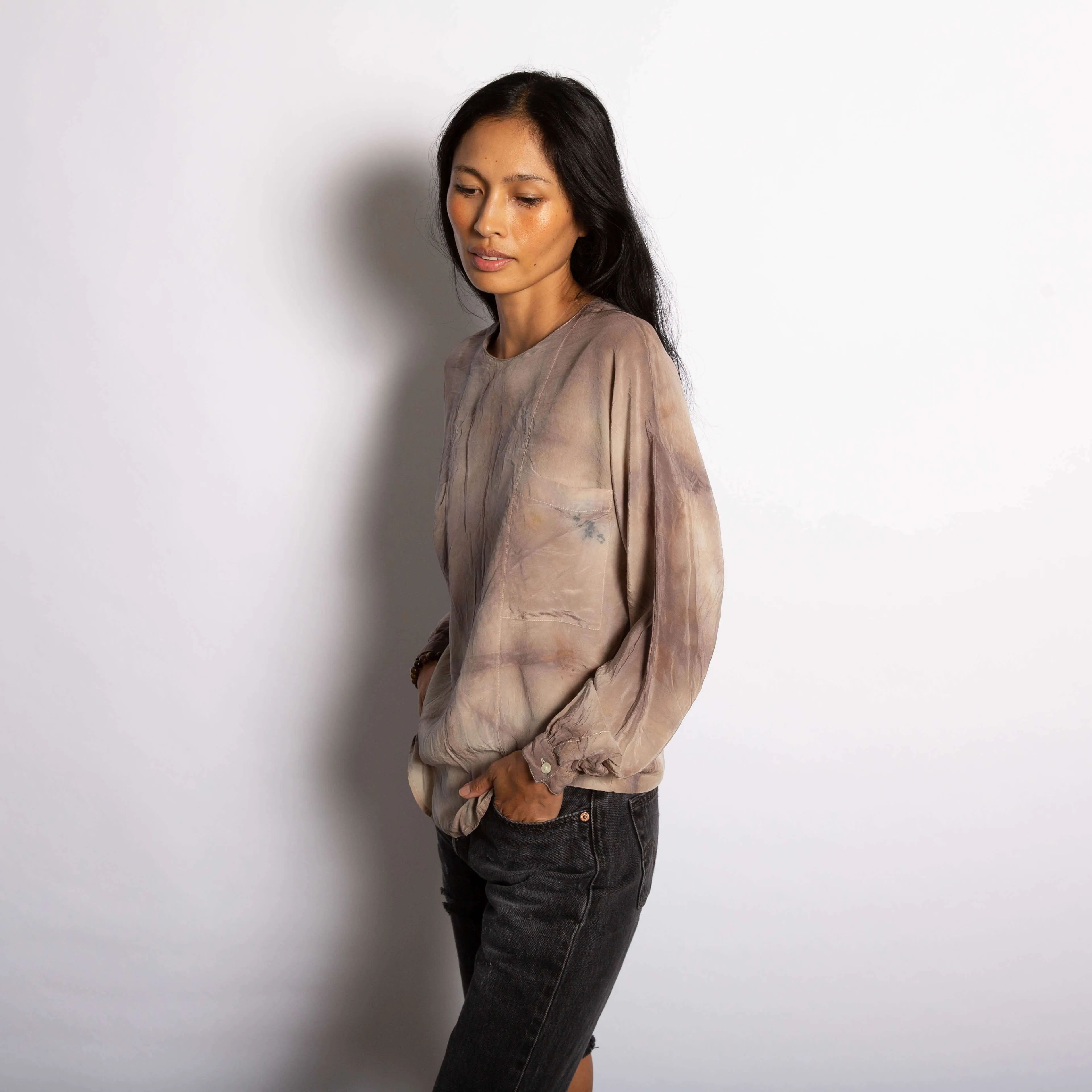 Naturally Dyed Silk Blouse