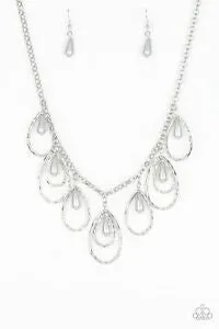 Paparazzi Accessories  - Rustic Ritz #N722 Box 8 - Silver Necklace