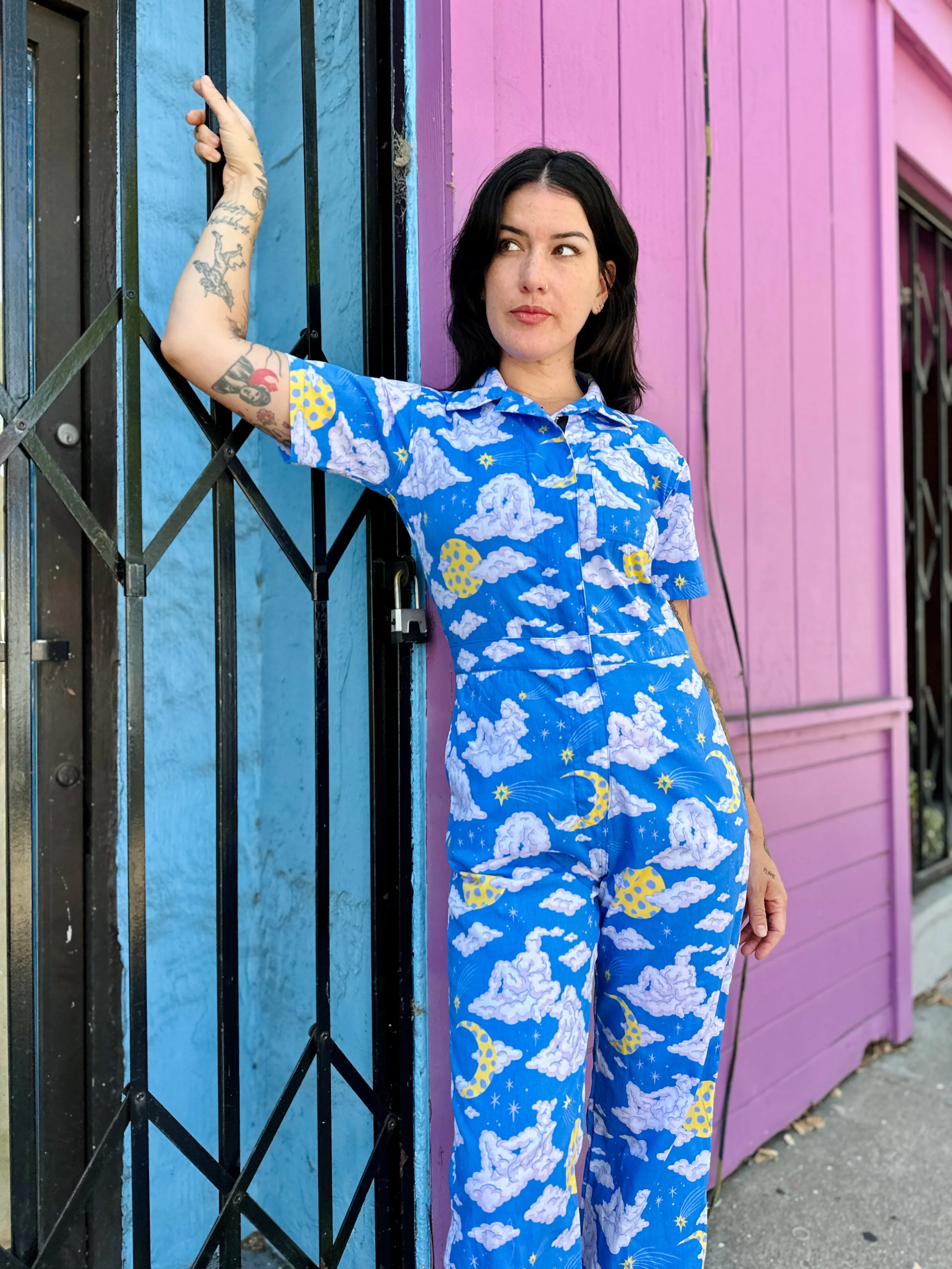 Poplin Coveralls Cloud People