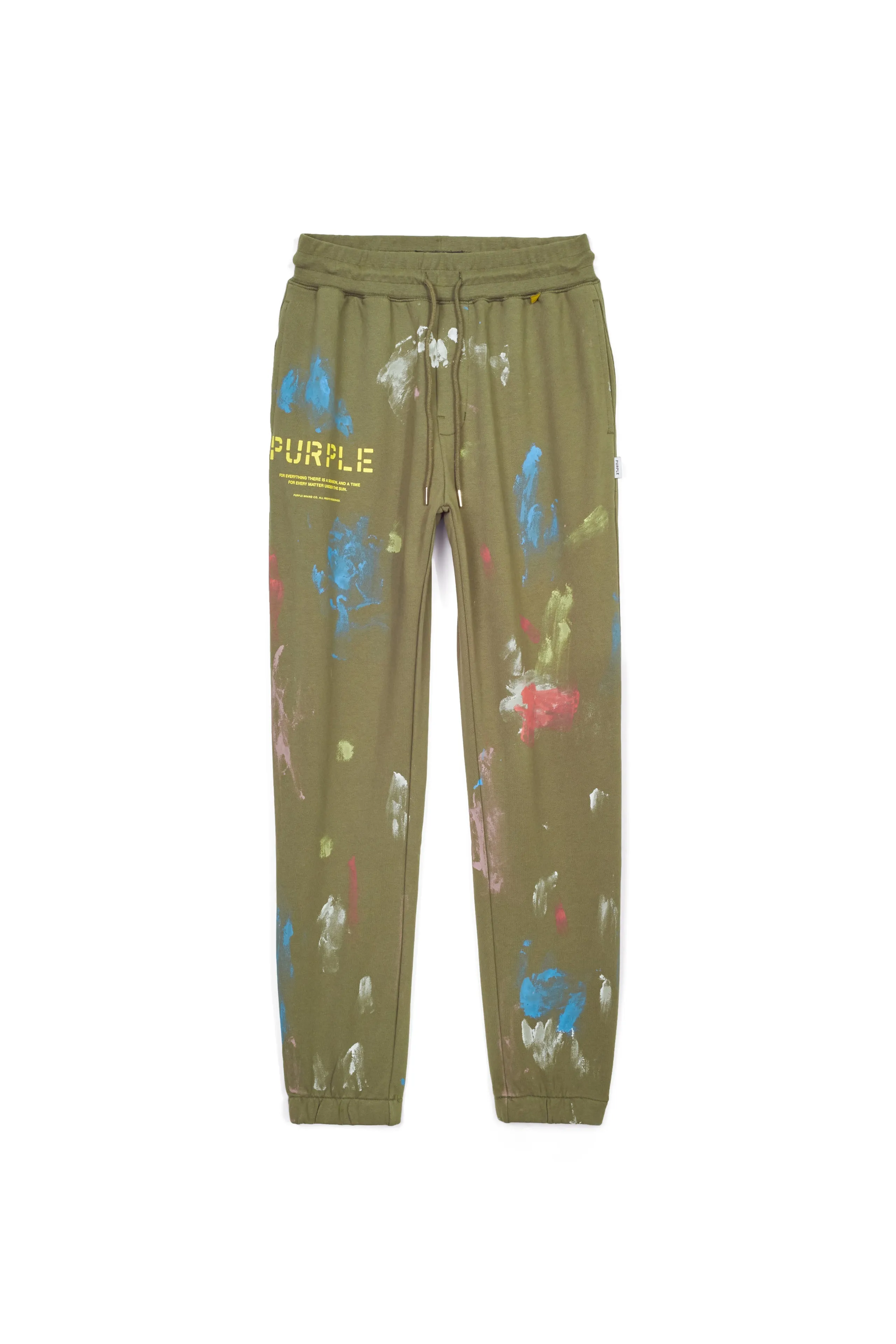 Purple Brand french terry stencil joggers