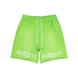 PURPLE BRAND GLITCH SHORT GREEN