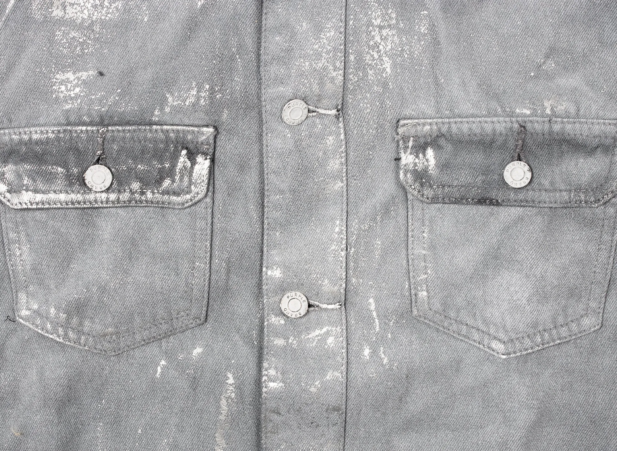 Purple Brand Overspray Black Denim Jacket