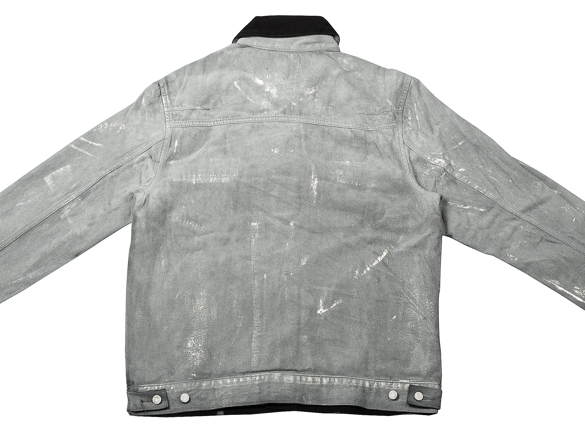 Purple Brand Overspray Black Denim Jacket