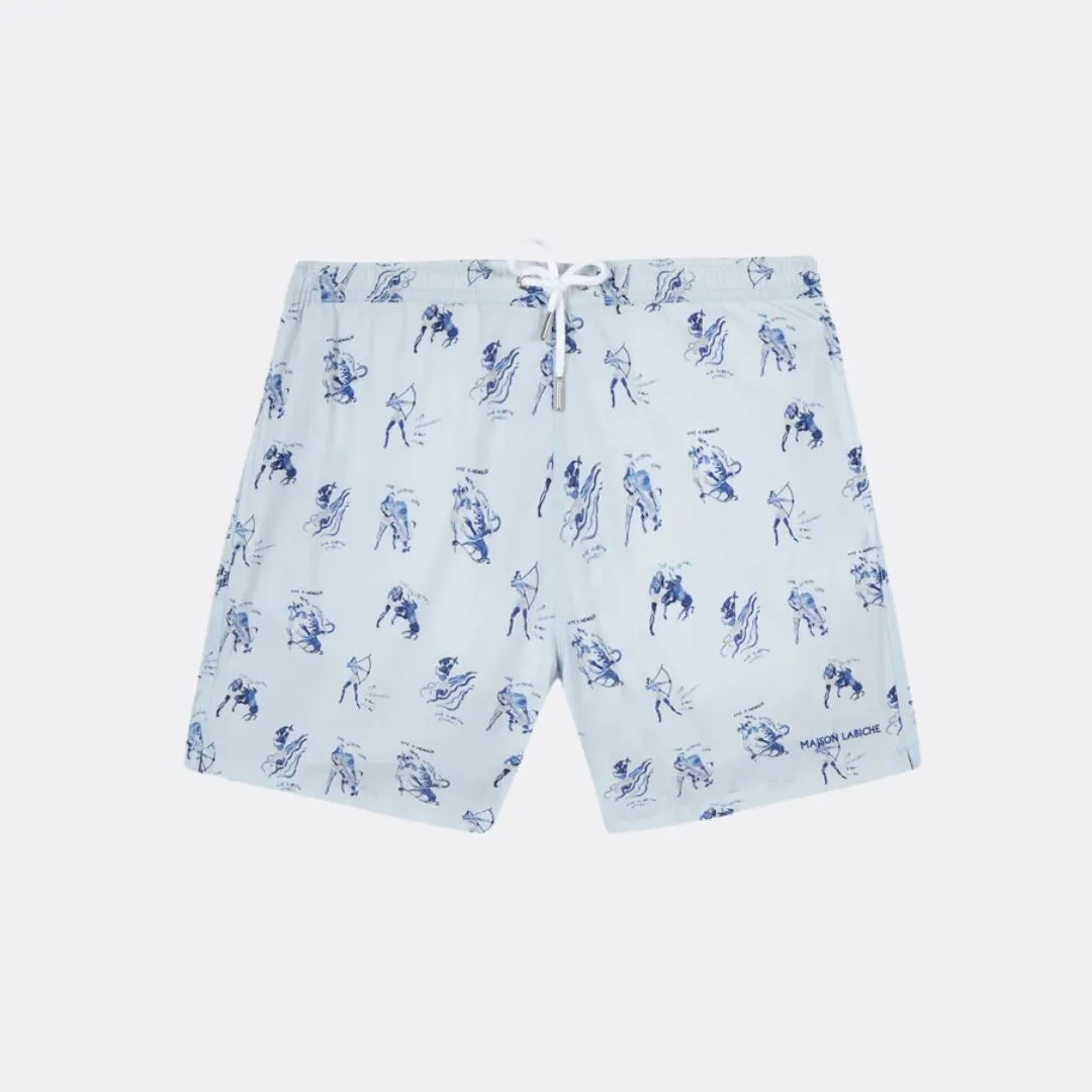 "Hercules Print" Maillot Swim Shorts (Print Heracles)
