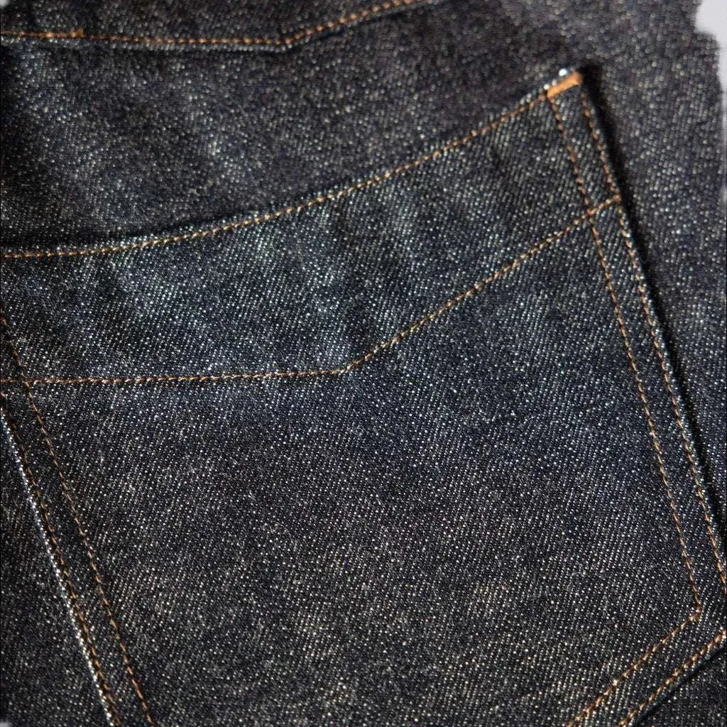 Regular back cinch jeans shorts