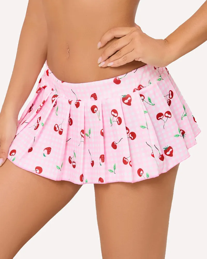 Ruffle Fairy Lingerie Role Play Pleated Mini Skirt