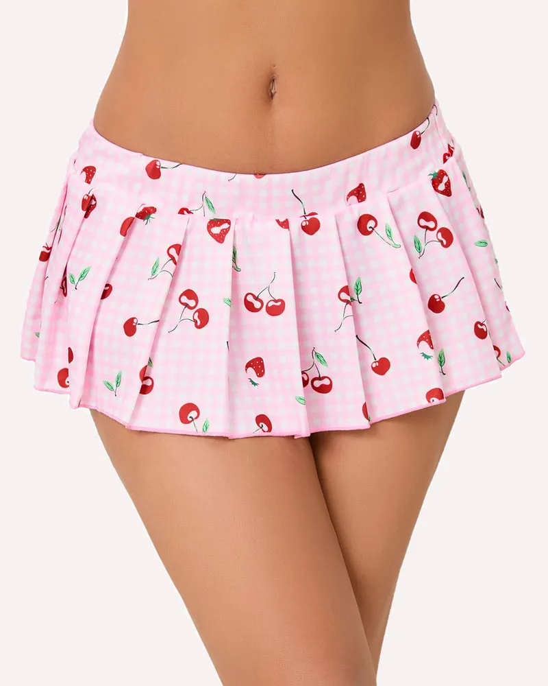 Ruffle Fairy Lingerie Role Play Pleated Mini Skirt