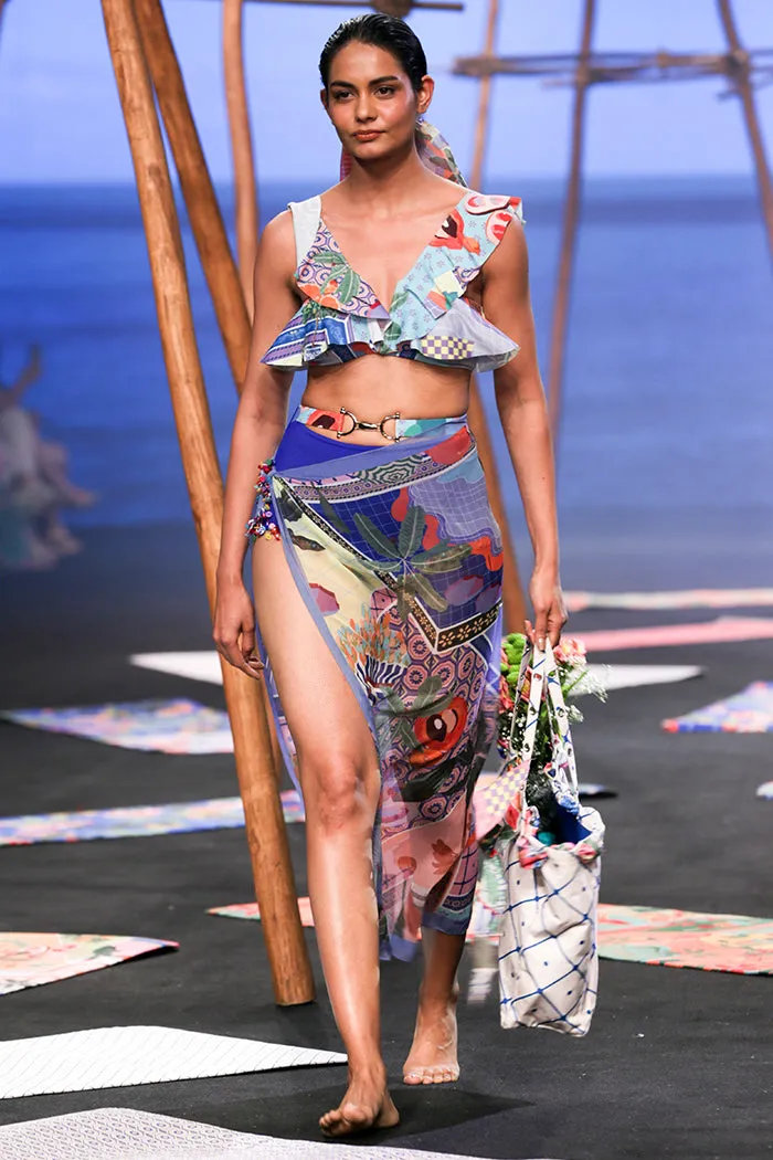 Sicilian place the frill bikini set
