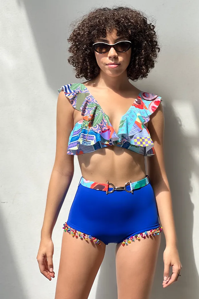 Sicilian place the frill bikini set