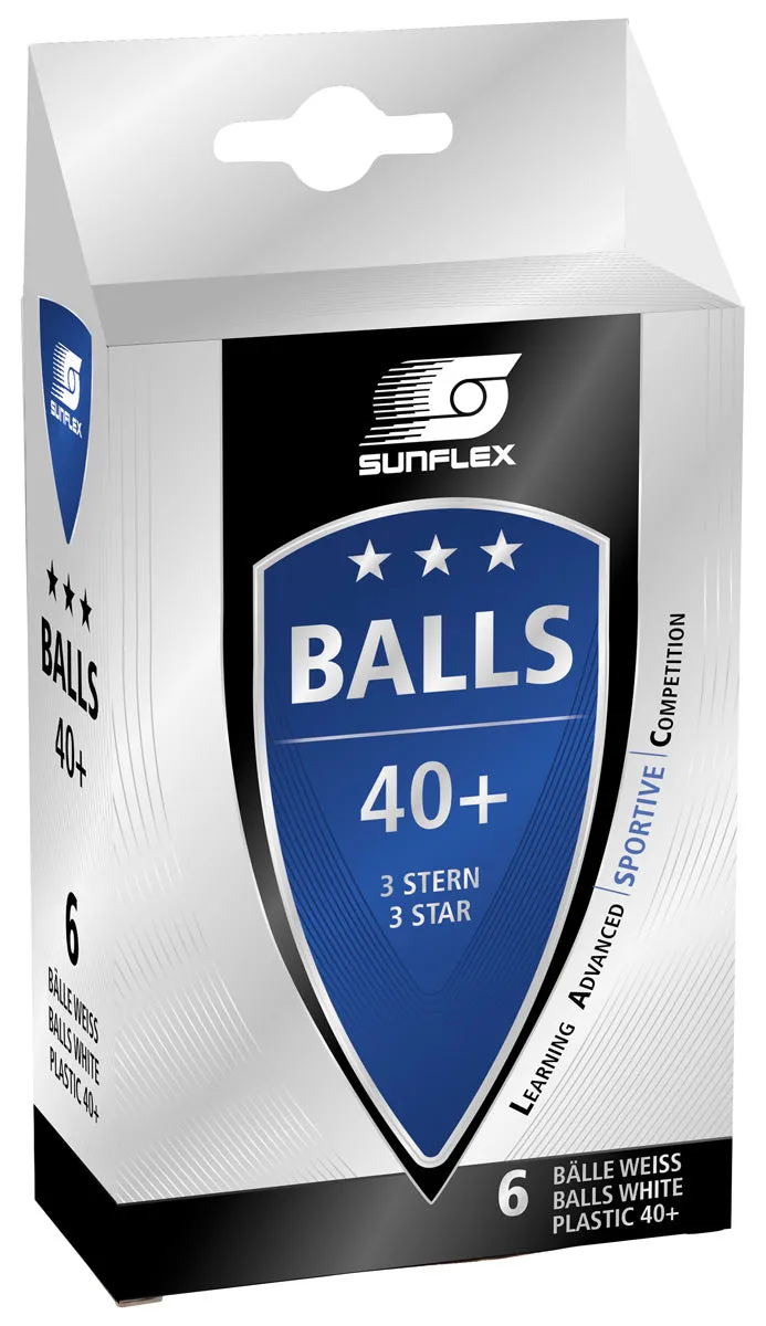Sunflex 3 Star Table Tennis Balls