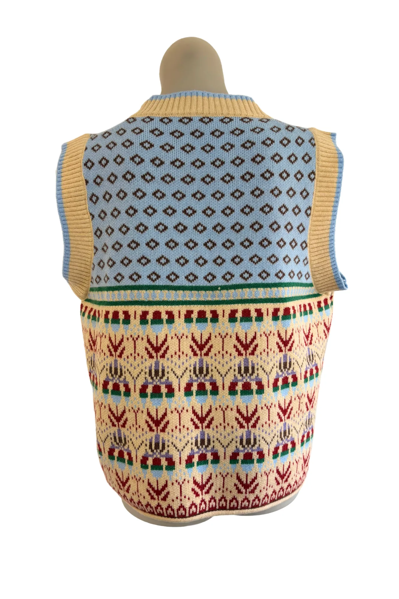 Super funky patterned vest, M/L