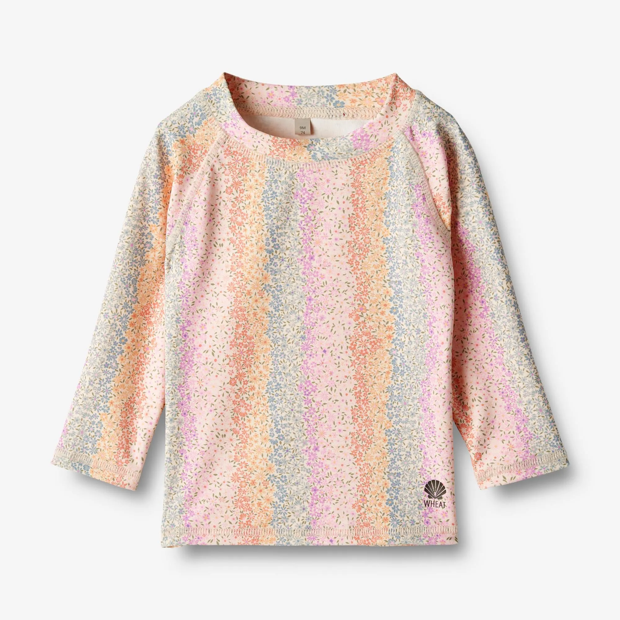 Swim T-Shirt L/S Dilan - rainbow flowers