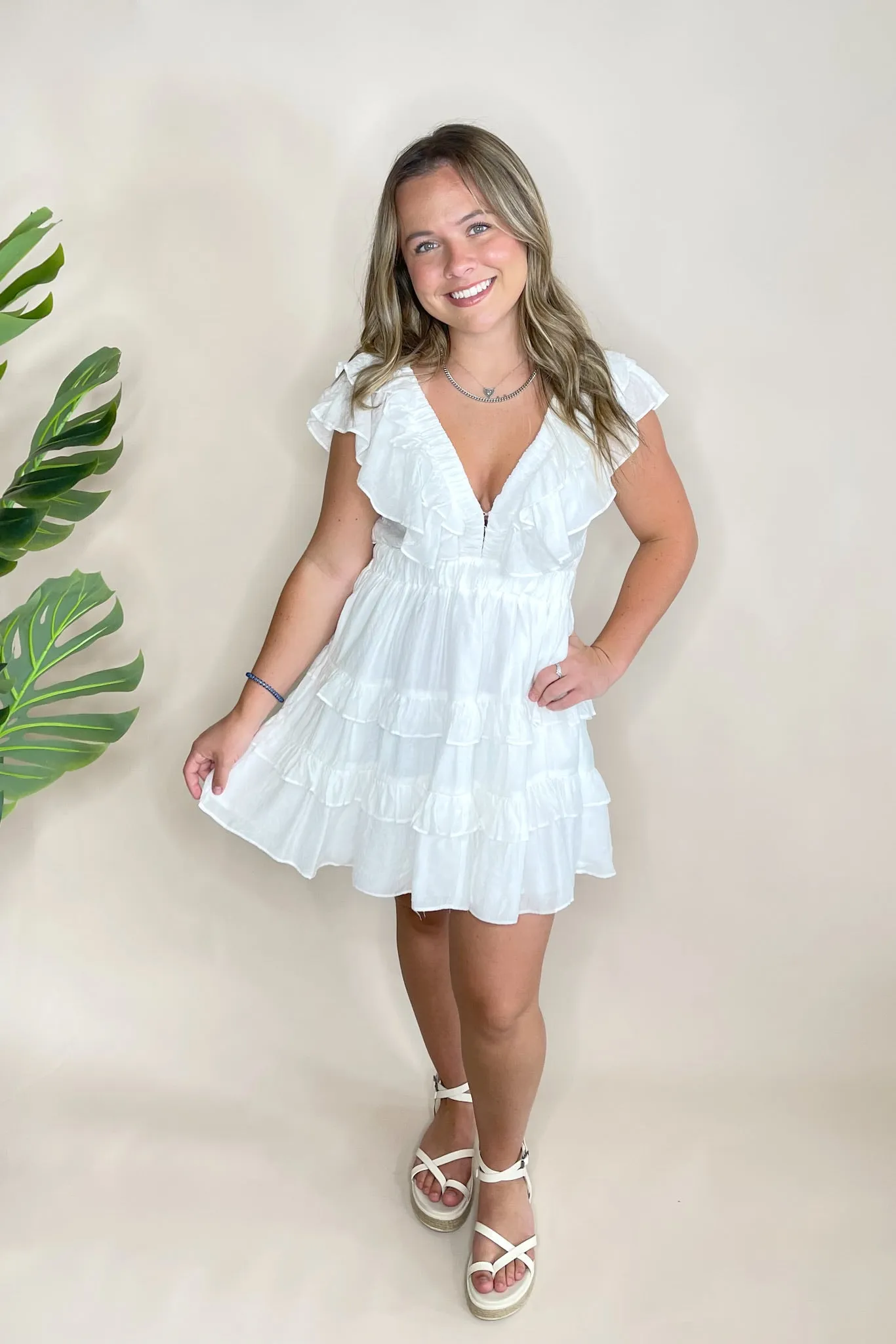 Taelor Ruffle Mini Dress
