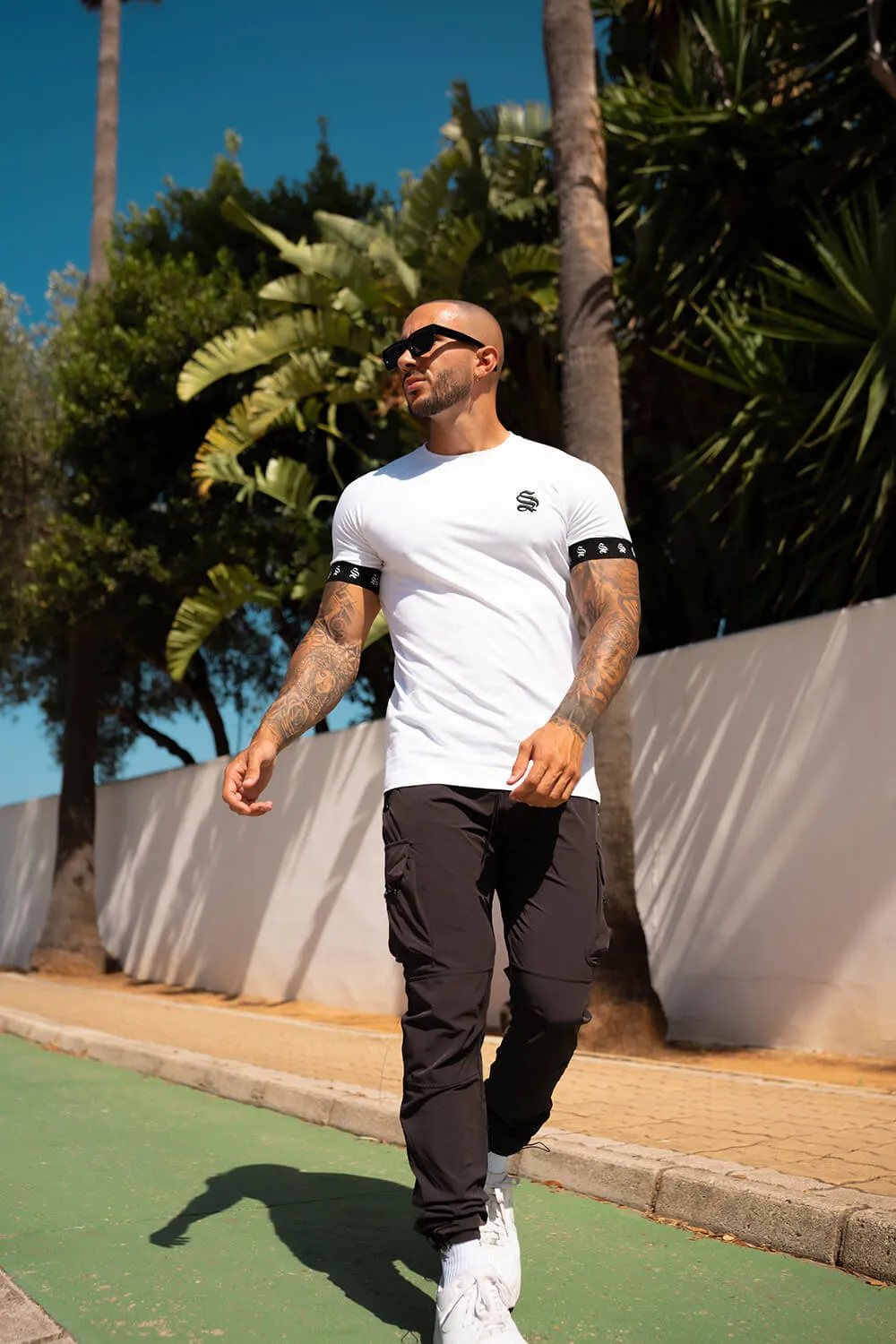 Tape Tech Tee - White