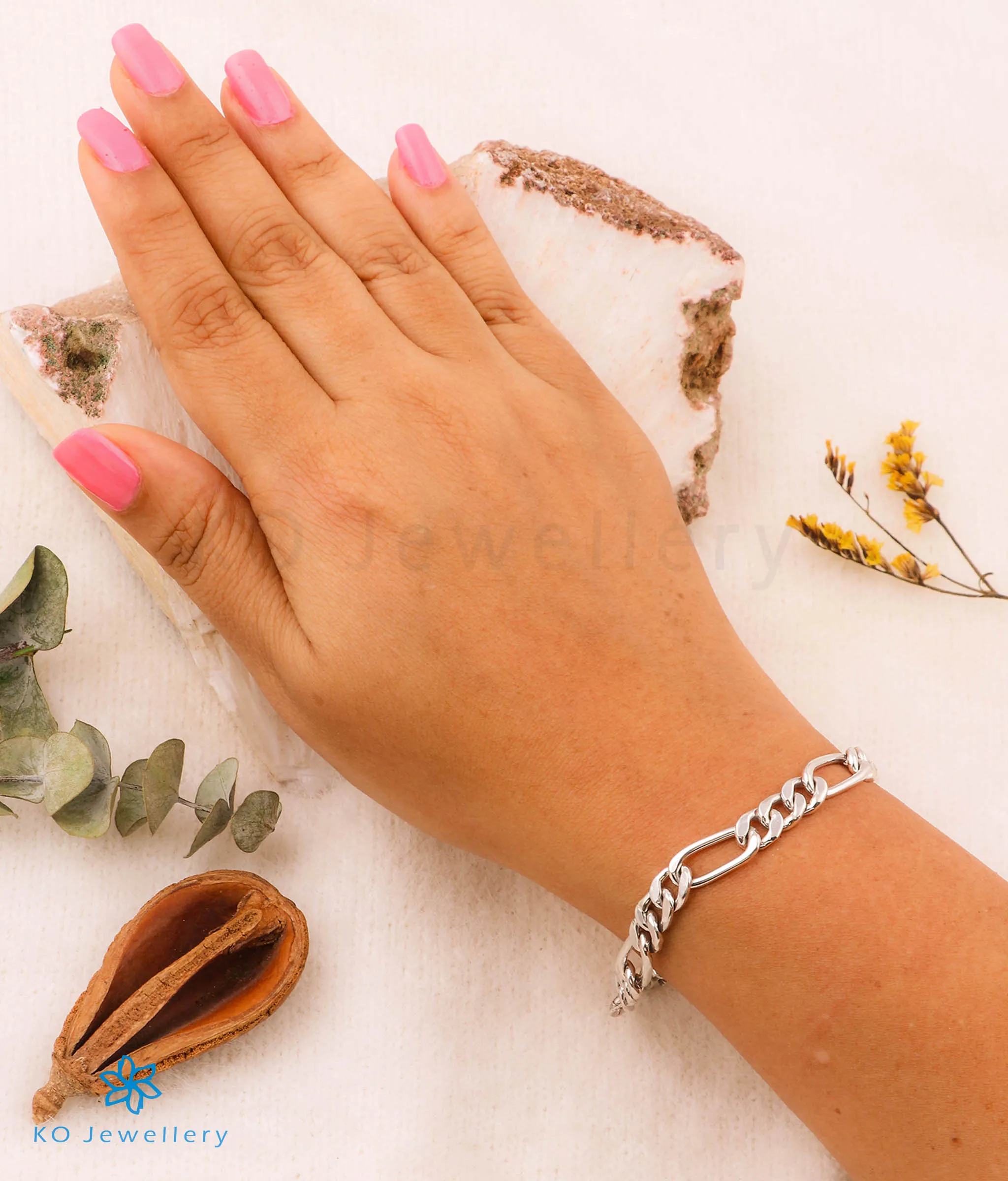 The Abhinay Silver Link Bracelet