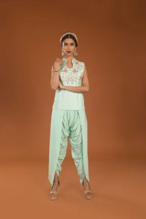 Zardozi Blouse & Dhoti Pant - Maya